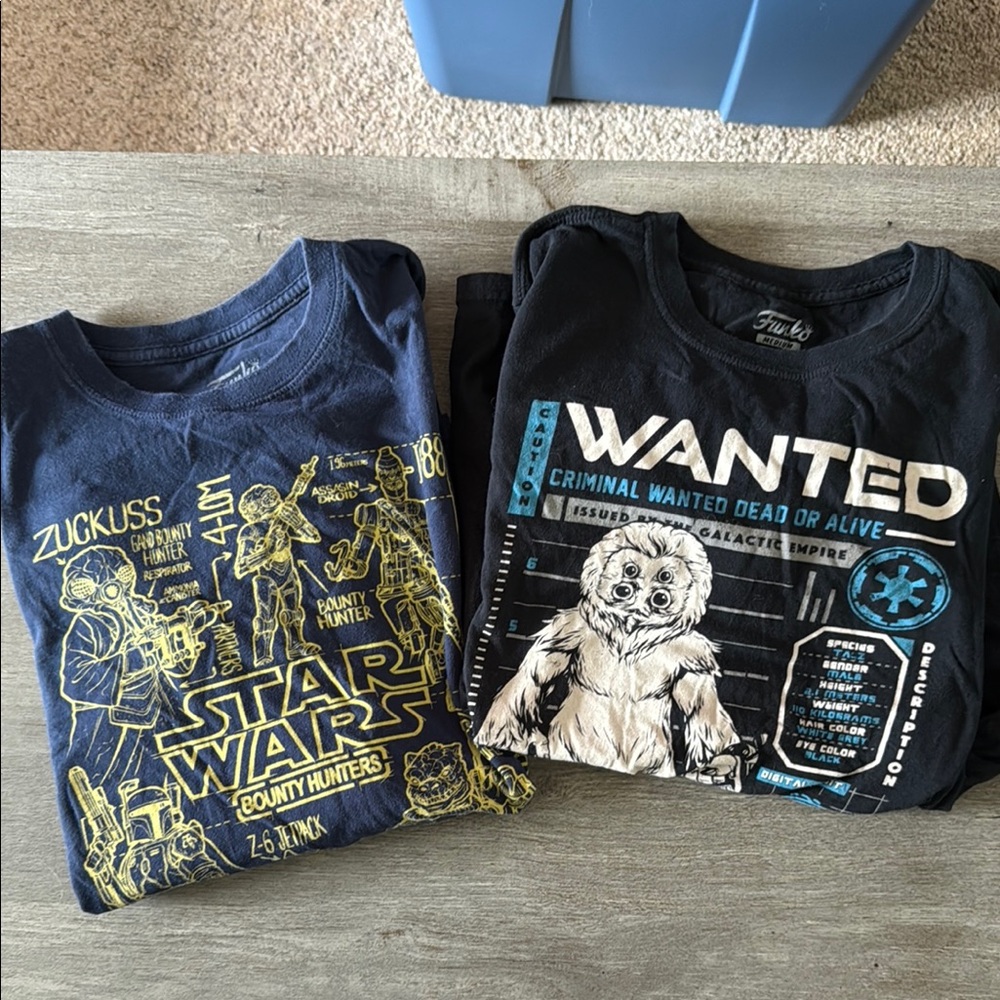 Star Wars Funko T-Shirt Set - Blue and Black